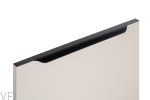 Uchwyt meblowy krawędziowy Vector 0434 597 Aluminiowy Czarny Szczotkowany