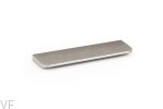 Uchwyt meblowy podłużny Peak 64 Aluminiowy Srebrny Szczotkowany