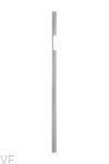 Uchwyt meblowy podłużny Peak 1120 Aluminiowy Srebrny Szczotkowany (niesymetryczny)