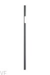 Uchwyt meblowy podłużny Peak 1120 Aluminiowy Metaliczny Szary (niesymetryczny)