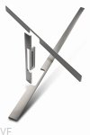 Uchwyt meblowy podłużny Peak 1760 Aluminiowy Srebrny Szczotkowany