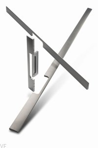 Uchwyt meblowy podłużny Peak 1760 Aluminiowy Srebrny Szczotkowany