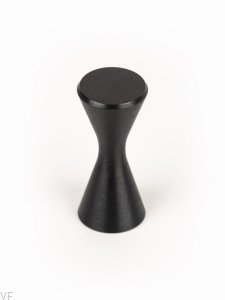 Gałka meblowa Diabolo Aluminiowa Czarna Szczotkowana