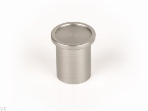 Gałka meblowa Round Aluminiowa Srebrna Szczotkowana