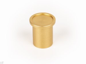 Gałka meblowa Round Aluminiowa Złota Szczotkowana