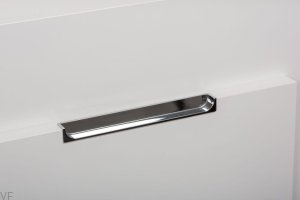 Uchwyt meblowy wpuszczany Hide 200 Chrom Srebrny