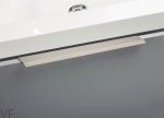 Uchwyt meblowy krawędziowy Curve 128  Anodowany Mat