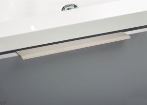 Uchwyt meblowy krawędziowy Curve 128  Anodowany Mat