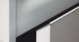 Uchwyt meblowy krawędziowy Steep 3000 Aluminiowy Czarny Mat
