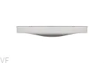 Uchwyt meblowy krawędziowy Noma 0255 256 Aluminiowy Srebrny Szczotkowany