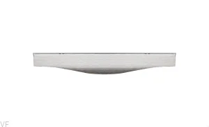 Uchwyt meblowy krawędziowy Noma 0255 128 Aluminiowy Srebrny Szczotkowany