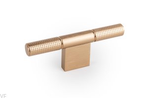 Gałka meblowa T-Bar Point Aluminiowa Złota Szczotkowana Cava