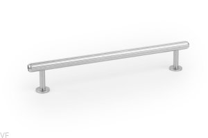 Uchwyt meblowy podłużny Rille Mini 160 Aluminiowy Srebrny Szczotkowany