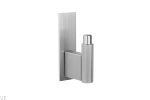 Wieszak ścienny z podkładką Arpa Plate Aluminiowy Srebrny Szczotkowany