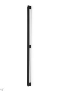Uchwyt meblowy podłużny dwustronny Duo Big 960 Drewniany Czarny z Czarnym Aluminium