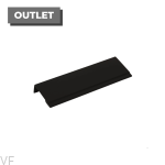 Uchwyt meblowy krawędziowy Stratt 128 Aluminiowy czarny