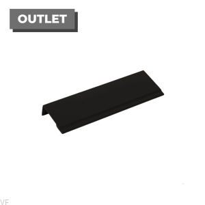 Uchwyt meblowy krawędziowy Stratt 128 Aluminiowy czarny