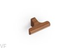 Gałka meblowa T-Bar Hinoki Wood 60 Drewniana Orzech Włoski