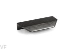 Uchwyt meblowy krawędziowy Vann 100 Aluminiowy Czarny Tytanowy 