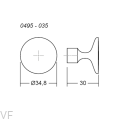 0495035ZM2--Gałka-meblowa-Floid-Metalowa-czarna-Viefe
