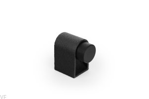 Stoper do drzwi Podłogowy Casey 47 Metalowy Czarny