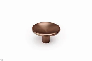 Gałka meblowa Disc 38 Metalowa Brązowa Szczotkowana