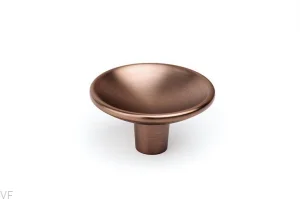 Gałka meblowa Disc 50 Metalowa Brązowa Szczotkowana