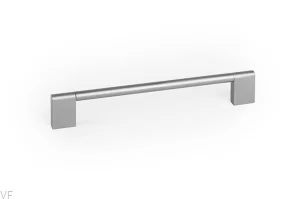 Uchwyt meblowy podłużny Nexx 160 Aluminiowy Srebrny Szczotkowany