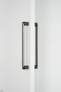 Uchwyt meblowy podłużny dwustronny  Fase Big 320 Aluminiowy Czarny Tytanowy Polerowany PVD