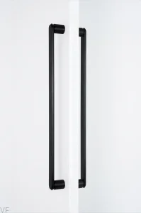 Uchwyt meblowy podłużny dwustronny  Fase Big 480 Aluminiowy Czarny Szczotkowany