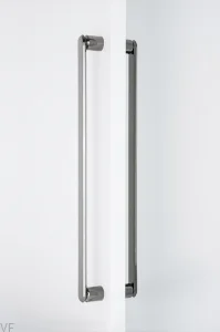 Uchwyt meblowy podłużny dwustronny  Fase Big 480 Aluminiowy Czarny Tytanowy Polerowany PVD