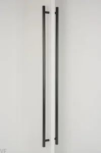 Uchwyt meblowy podłużny dwustronny  Boto Big 1024 Aluminiowy Czarny Szczotkowany