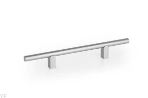Uchwyt meblowy podłużny Kumo 128 Aluminiowy Srebrny Szczotkowany