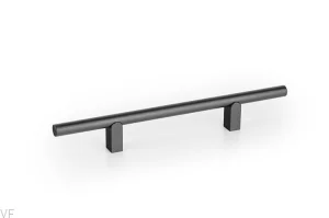 Uchwyt meblowy podłużny Kumo 128 Aluminiowy Czarny Tytanowy