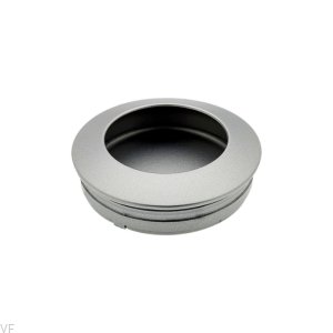 Uchwyt meblowy wpuszczany Tap 40 Srebrny metalowy
