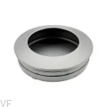 Uchwyt meblowy wpuszczany Hollow 60 Srebrny metalowy