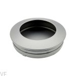 Uchwyt meblowy wpuszczany Tap 60 Srebrny metalowy
