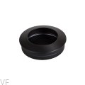 Uchwyt meblowy wpuszczany Hollow 40 Czarny metalowy