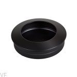 Uchwyt meblowy wpuszczany Tap 60 Czarny metalowy